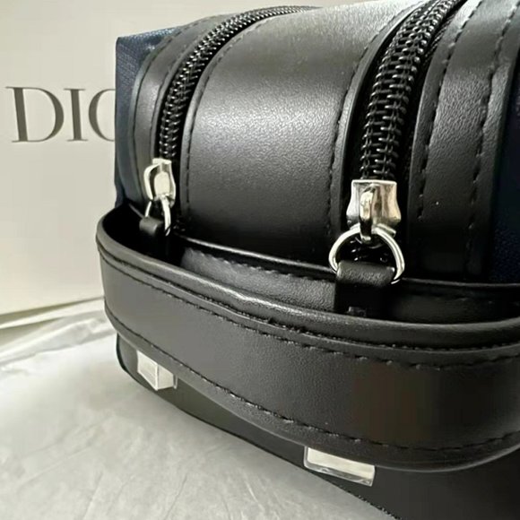 Dior Bags Dior Navy Black Toiletry Bag Drop Kit Pouch Travel Case